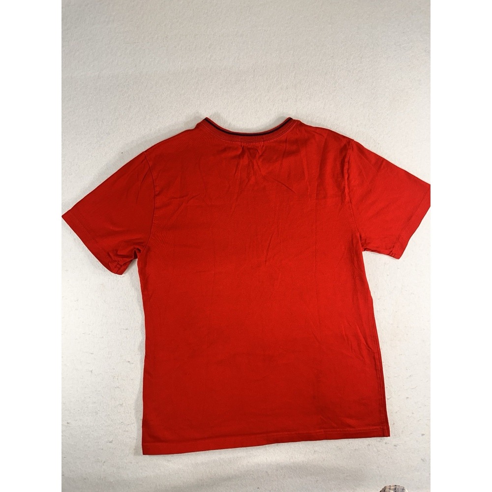 Polo Ralph Lauren Boys Red VNeck T-Shirt Youth Large 14 16 Short Sleeve Cotton - Picture 8 of 8